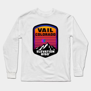 Ski Vail Colorado Skiing Long Sleeve T-Shirt